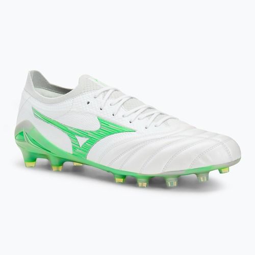 Buty piłkarskie Mizuno Morelia Neo IV β Japan Fg white/neon green/cool gray 3c