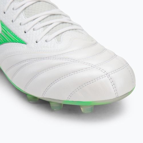 Buty piłkarskie Mizuno Morelia Neo IV β Japan Fg white/neon green/cool gray 3c