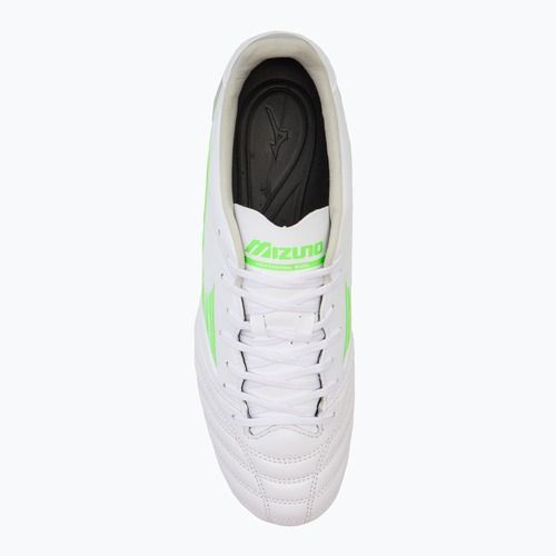 Buty piłkarskie męskie Mizuno Morelia Neo IV Pro Mix white/neon green/cool gray 3c