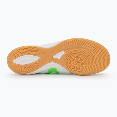 Buty piłkarskie męskie Mizuno Morelia Sala Elite IN white/neon green/galaxy silver