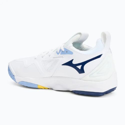 Buty do siatkówki Mizuno Wave Momentum 3 white/bellwether blue/bel air blue