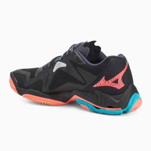 Buty do siatkówki Mizuno Wave Lightning Z8 black/neon flame/peacock blue