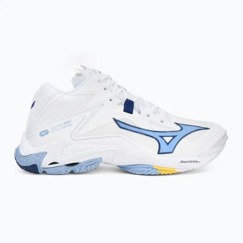 Buty do siatkówki Mizuno Wave Lightning Z8 Mid white/bellwether blue/bel air blue