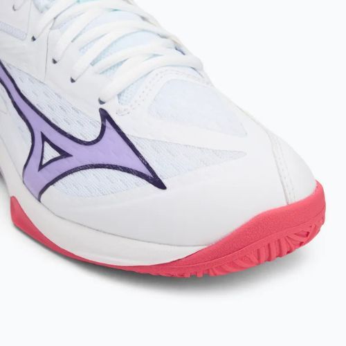 Buty do siatkówki damskie Mizuno Thunder Blade Z white/violet indigo/camellia rose