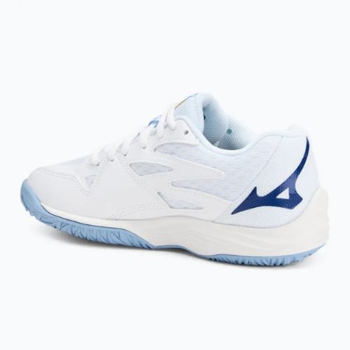 Buty do siatkówki dziecięce Mizuno Lightning Star Z7 white/bellwether blue/bel air blue