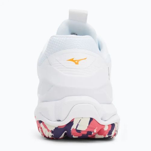 Buty do piłki ręcznej damskie  Mizuno Wave Stealth 6 white/violet indigo/camellia rose