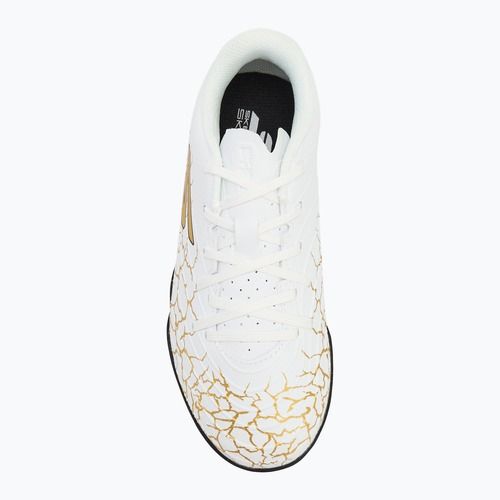 Buty piłkarskie dziecięce SKECHERS Skx_1.5 Youth Jr TF white/gold