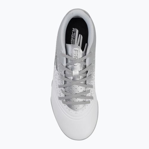 Buty piłkarskie dziecięce SKECHERS Razor 1.5 Youth Jr TF white/silver