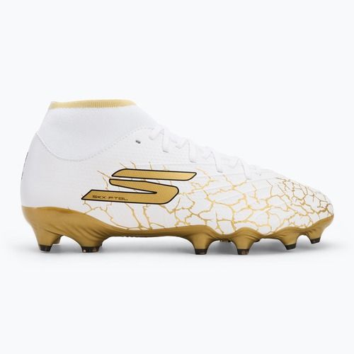 Buty piłkarskie męskie SKECHERS Razor 1.5 Academy FG white/gold