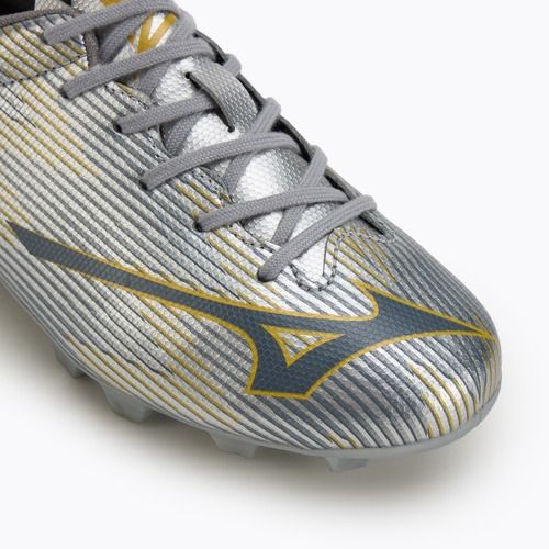 Buty piłkarskie dziecięce Mizuno α II Select Jr Md galaxy silver/8605 c/gold