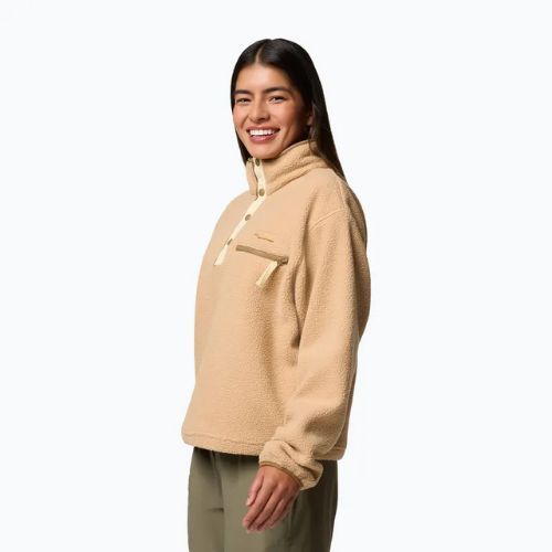 Bluza polarowa damska Columbia Helvetia II Cropped Half Snap Fleece canoe