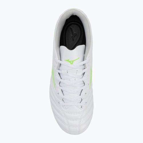 Buty piłkarskie dziecięce Mizuno Monarcida Neo III Select Jr Md white/neon green