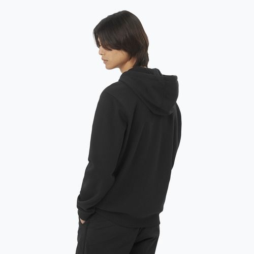 Bluza męska Salomon Logo Full Zip Hoodie deep black