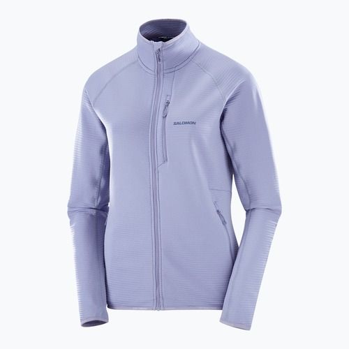 Bluza trekkingowa damska Salomon Lightwarm Full Zip blue granite