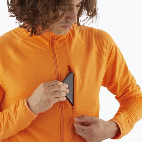 Bluza trekkingowa męska Salomon Lightwarm Full Zip turmeric
