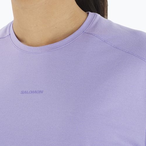 Koszulka damska Salomon Trackline Tee SS violet tulip