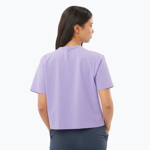Koszulka damska Salomon Trackline Tee SS violet tulip
