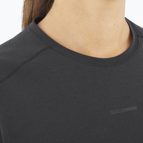 Koszulka damska Salomon Trackline Tee SS deep black