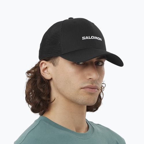 Czapka z daszkiem Salomon Trucker deep black
