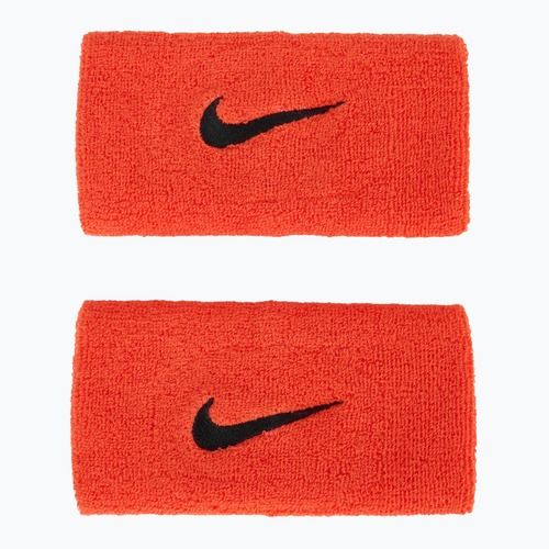 Frotki na nadgarstek Nike Swoosh Doublewide Wristbands 2 szt. bright crimson/cave purple