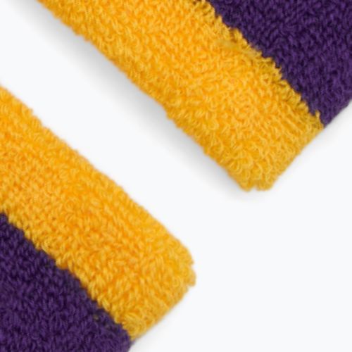 Frotki na nadgarstek Nike Swoosh Wristbands university gold/court purple/university gold