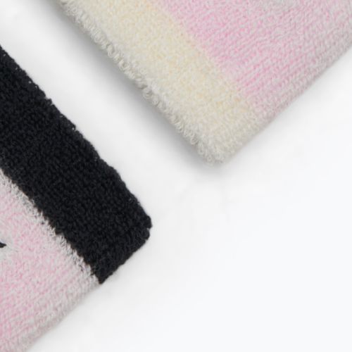 Frotki na nadgarstki Nike Swoosh Wristbands pink foam/coconut milk/black