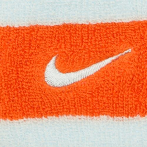 Frotki na nadgarstek Nike Swoosh Wristbands glacier blue/safety orange/glacier blue