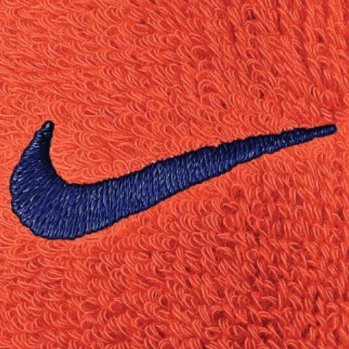 Frotki na nadgarstek Nike Swoosh Wristbands team orange/college navy