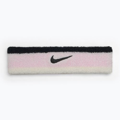 Opaska na głowę Nike Swoosh Headband pink foam/coconut milk/black