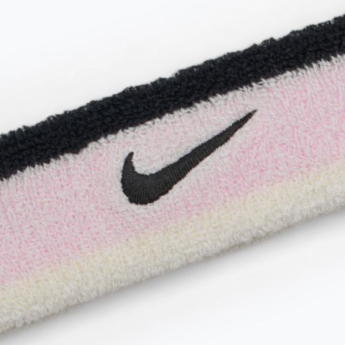 Opaska na głowę Nike Swoosh Headband pink foam/coconut milk/black