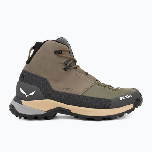 Buty trekkingowe męskie Salewa Puez Leather Mid Ptx bungee cord/onyx