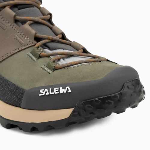 Buty trekkingowe męskie Salewa Puez Leather Mid Ptx bungee cord/onyx