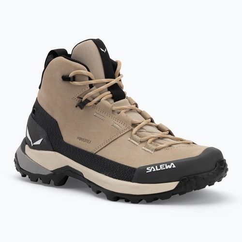 Buty trekkingowe damskie Salewa Puez Leather Mid Ptx quicksand/onyx
