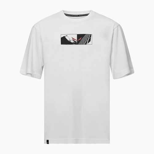Koszulka męska Salewa Eagle Hybrid Loose optical white