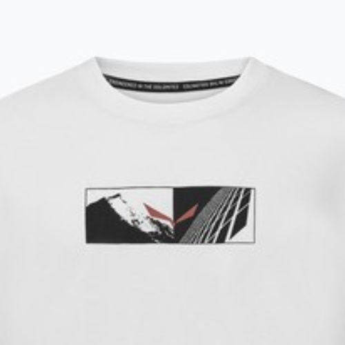 Koszulka męska Salewa Eagle Hybrid Loose optical white