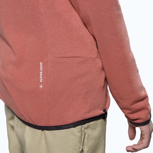 Bluza trekkingowa damska Salewa Agner Hemp 2 Hooded etruscan red