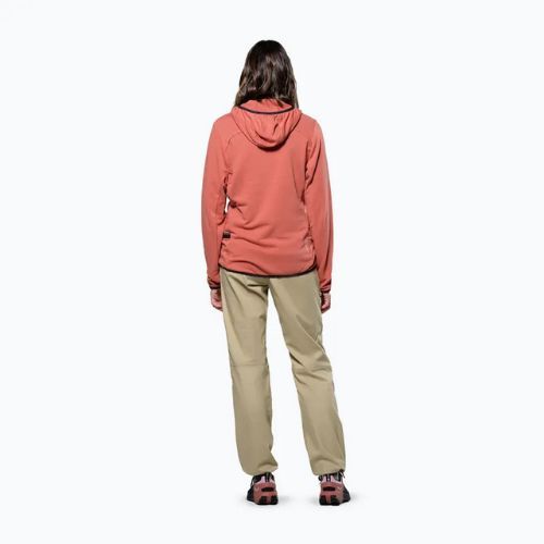 Bluza trekkingowa damska Salewa Agner Hemp 2 Hooded etruscan red