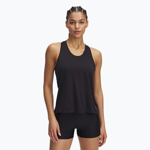 Koszulka do biegania damska Under Armour Launch Camo Singlet black/reflective