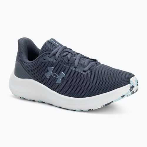 Buty do biegania damskie Under Armour Charged Pursuit 4 downpour gray/downpour gray/metallic gravel