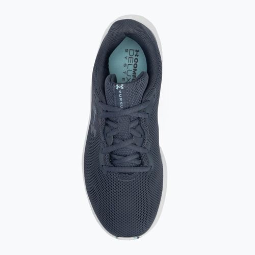 Buty do biegania damskie Under Armour Charged Pursuit 4 downpour gray/downpour gray/metallic gravel