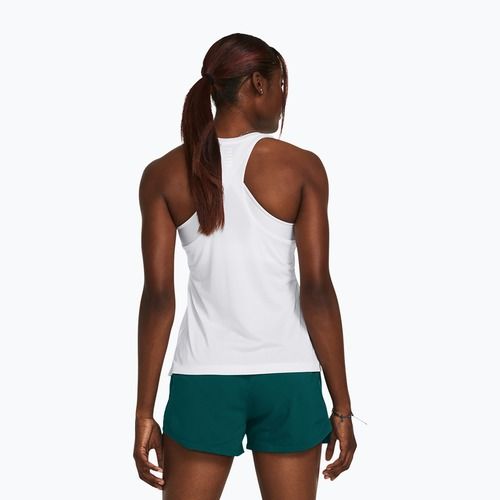 Koszulka do biegania damska Under Armour Launch Singlet white/reflective