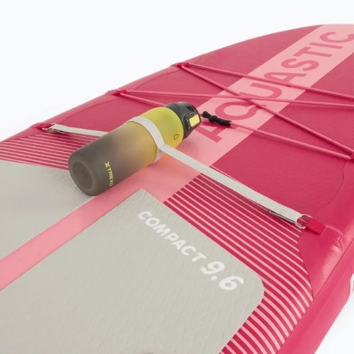 Zestaw deska SUP pompowana AQUASTIC Compact 9'6" różowy