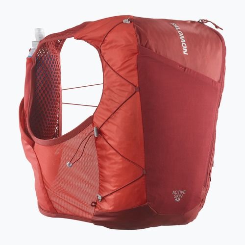 Kamizelka do biegania Salomon Active Skin 12 Set red dahlia/high risk red