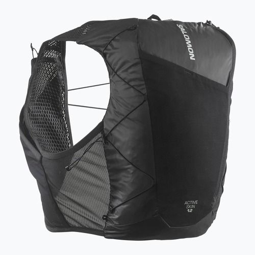 Kamizelka do biegania Salomon Active Skin 12 No Flasks black/metal
