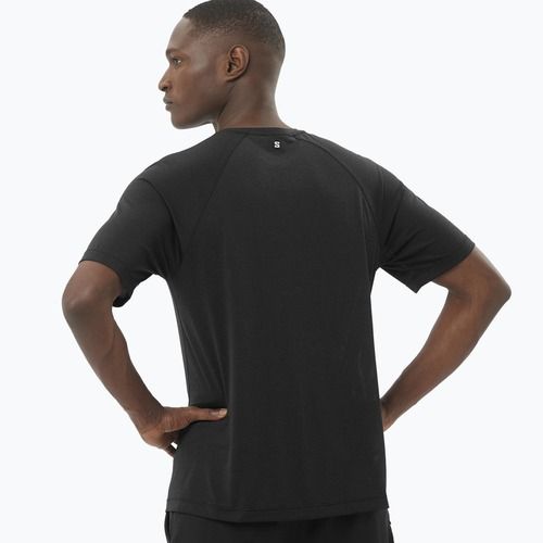 Koszulka do biegania męska Salomon SHAKEout Core deep black