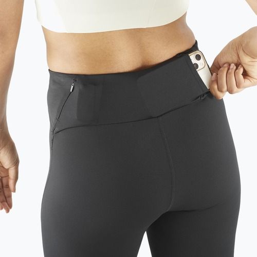 Legginsy do biegania damskie Salomon SHAKEout Core 28" deep black