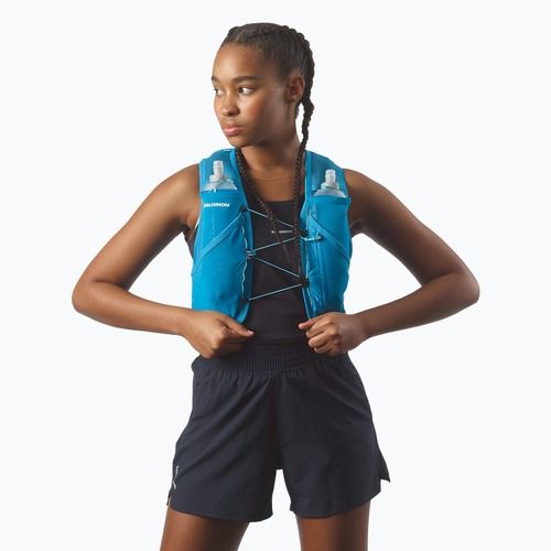 Kamizelka do biegania Salomon Active Skin 8 Set blue danube/blue curacao