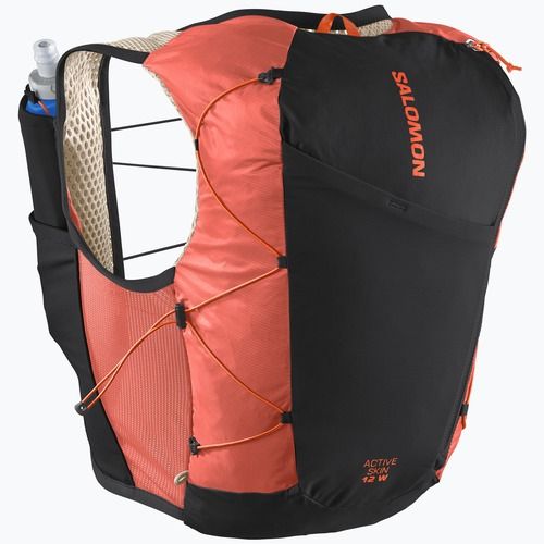 Kamizelka do biegania damska Salomon Active Skin 12 Set emerglow/black