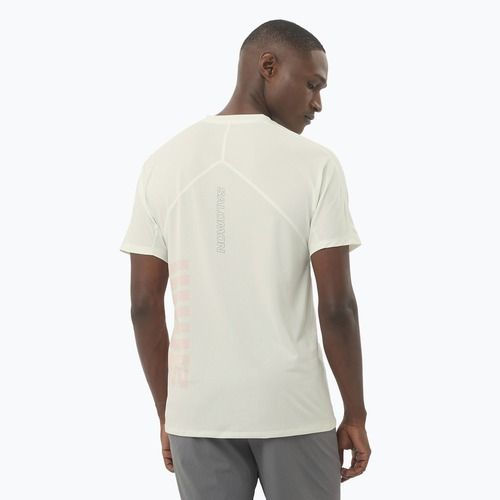 Koszulka do biegania męska Salomon Sense Aero Tee GFX icicle/neon flame