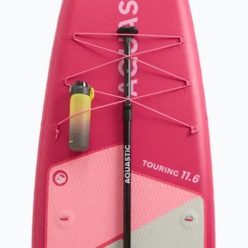 Zestaw deska SUP pompowana AQUASTIC Touring 11'6" różowy